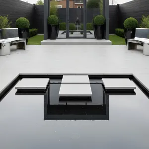Contemporary Cube Retreat: Reflections of Serenity
