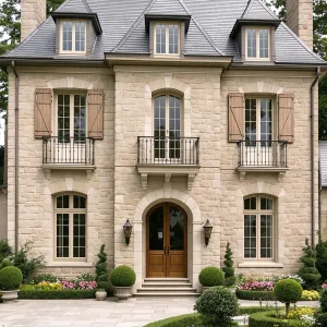 Timeless Stone Manor Amongst Trees