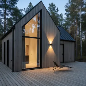 Glacier-Grey Gable With Lantern Window