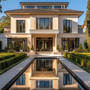 Elegant Villa with Reflective Serenity