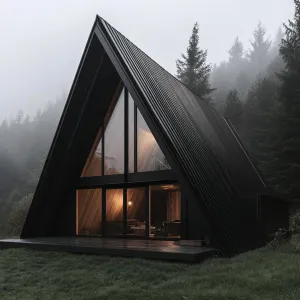 Triangular Timber Delight: A-Frame Escapade