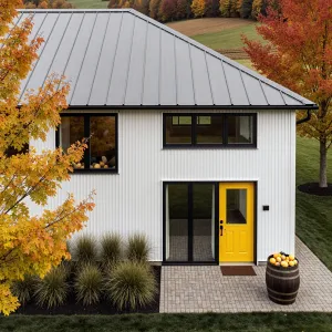 Bright Door Bliss in a Fall Mosaic