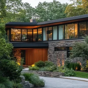 Architectural Symphony of Stone and Glass