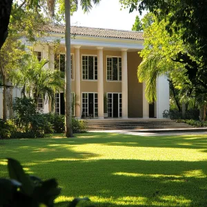 Whimsical Columns in the Caribbean Breeze