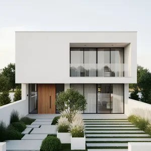 Preview of Geometric Getaway in White