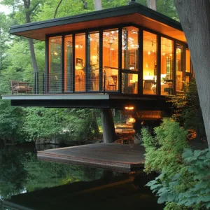 Modern Treehouse With Panoramic Views