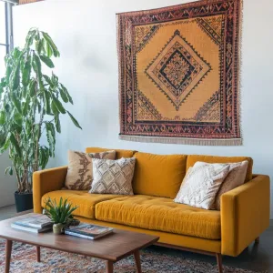 Cheery Mustard Mid-Century Living