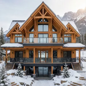 Alpine Timber Crest Winter House