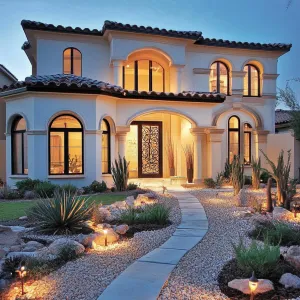 Enchanted Evening Villa with Curved Elegance