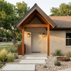 Warm Timber Gable Entry Retreat