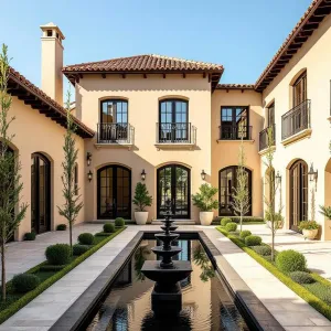 Mediterranean Courtyard Symphony: A Sunlit Escape