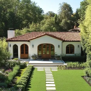 Charming Courtyard Cottage: A Verdant Embrace
