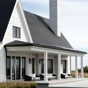 Stone Haven with Porch Perch