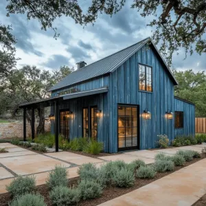 Rustic Elegance in Steel and Sky