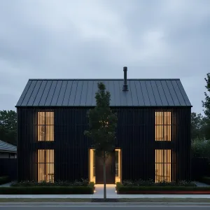 Slate Barn With Ember Stripes