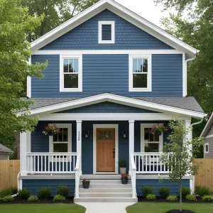 Classic Navy Craftsman With Warm Accents