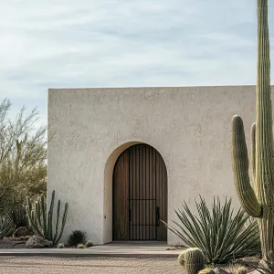 Desert Minimalism: An Arched Wonder