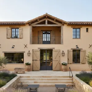 Rustic Gable Terrace Homestead