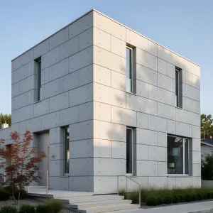 Monolithic Cubist Concrete Townhouse