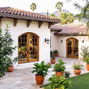 Terracotta Tryst Under Palm Skies