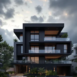 Shadowed Chic: The Carbon Fortress