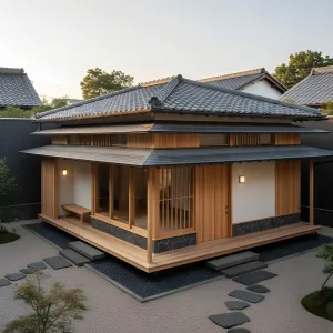 Cedar Shoji Courtyard Pavilion