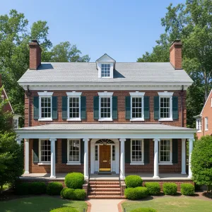 Portico-Front Brick Colonial Harmony