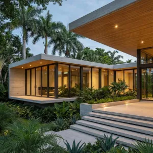 Palm Grove Floating Glass Hideaway