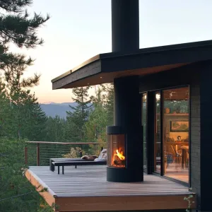 Cozy Cabin With A Beautiful Deck And Fireplace