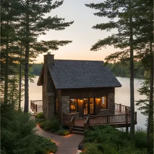Sunset Serenity: The Lakeside Hideaway
