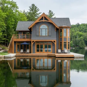 Lakeside Timberframe Reflection Cottage