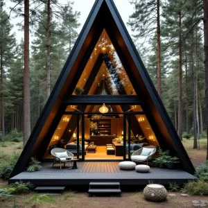 Stunning A-Frame Cabin in the Woods