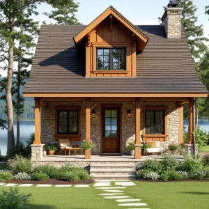 A Timber Wonderland by the Lake