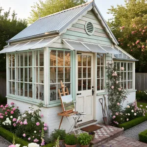 Vintage Greenhouse Painter’s Nook