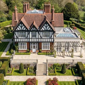 Grand Edwardian Lodge With Sculpted Gardens