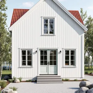 White Wood Wonderland in the Scandinavian Sun