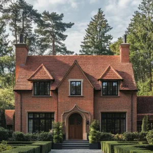 Red Brick Oasis With Posh Peaks