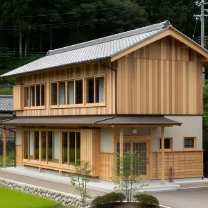 Countryside Cabin with a Rustic Rooftop