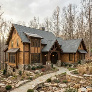 Rustic Ridge Cottage With Stone Garden