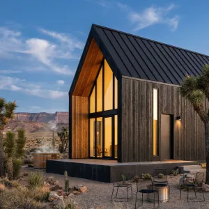 Desert Crest Vertical Timber Cabin