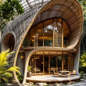 Bamboo Whirlwind: The Nature Curl Haven