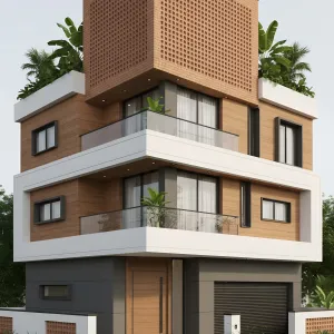 Breezy Lattice Tower With Garden Edges