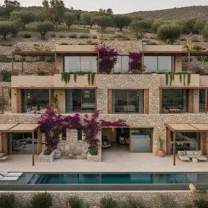 Vine-Cloaked Stone Terrace Haven