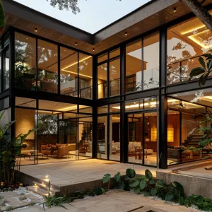 Transparent Glass Walls