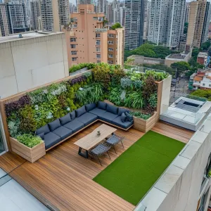 Rooftop Oasis with a Twist