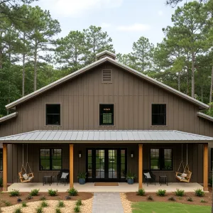 Unbridled Comfort: A Timber Haven in the Woods