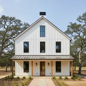 A Barn With Swanky White Finesse