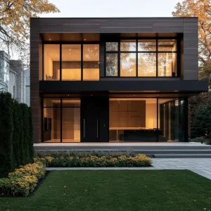 A Rectangular Retreat in the Golden Hour