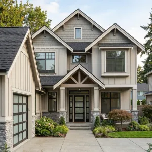 Gabled Suburban Haven With Vertical Charm