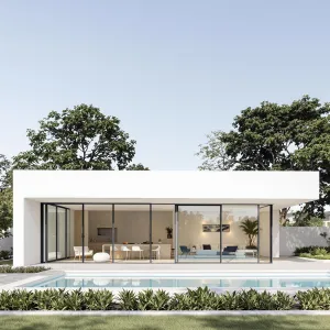 Aqua Serenity: Minimalist Bliss by the Poolside